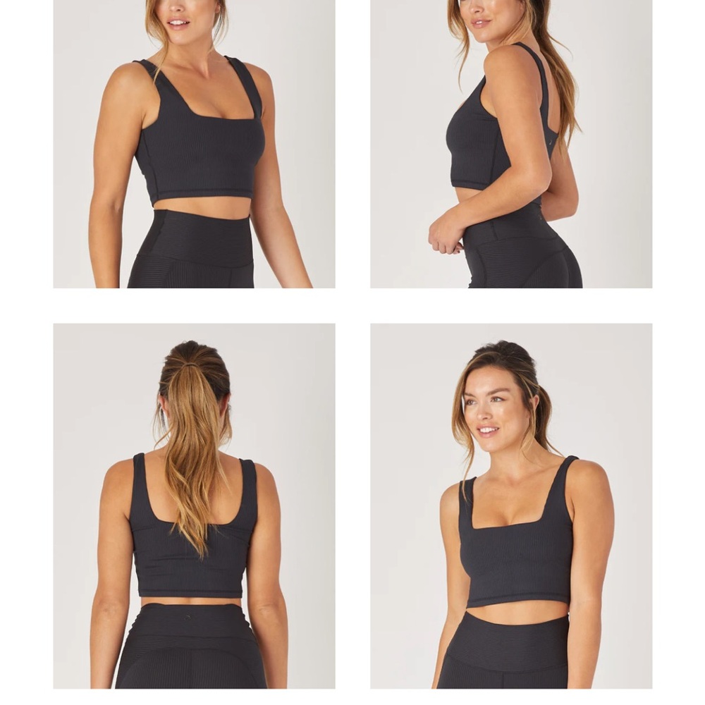 Glyder Teal Ribbed Sports Bra - Picture 3 of 3